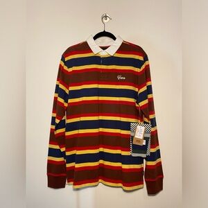 Vans long sleeve rugby polo